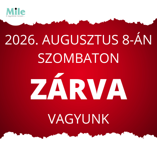 2026. augusztus 8-án ZÁRVA vagyunk